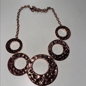 Paparazzi Rose Gold Textured Necklace